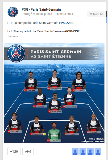 PSG Google Plus PSG Google Plus