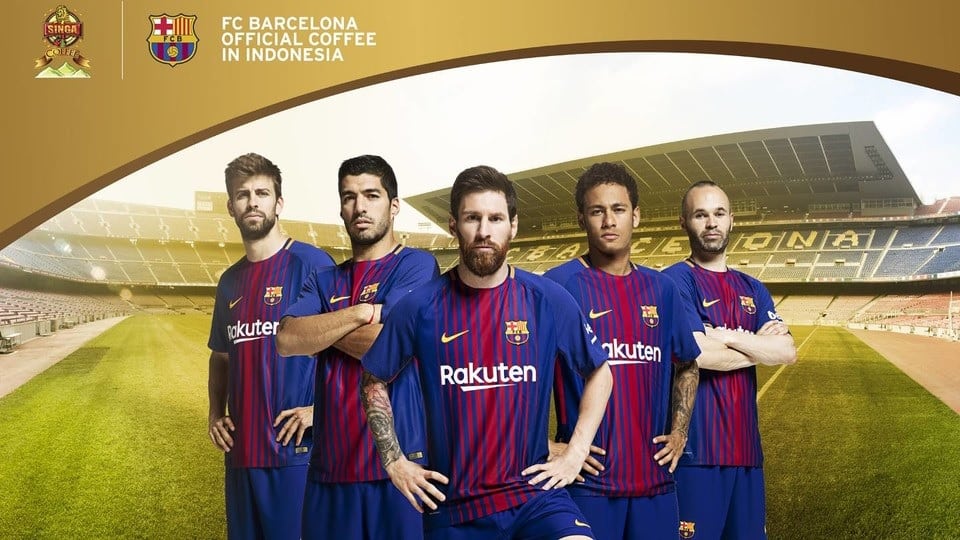 FC Barcelone sponsoring régional Indonésie