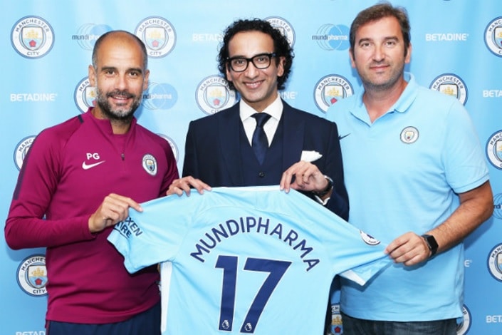 manchester city partenariat mundipharma