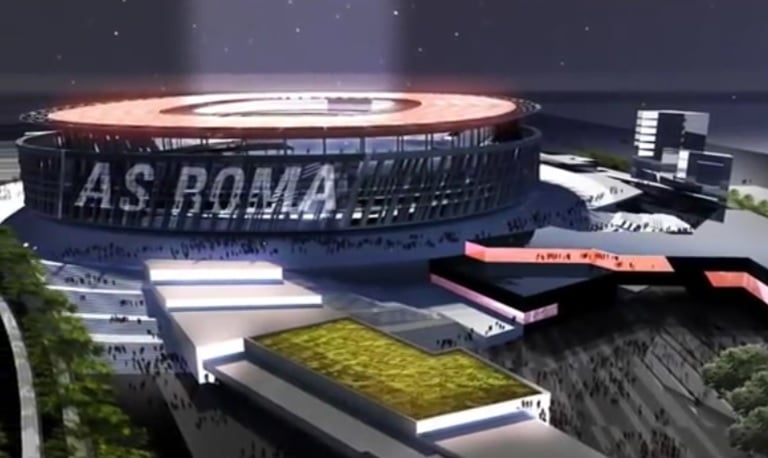 as roma projet nouveau stade