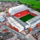 Liverpool FC élargissement activités anfield road