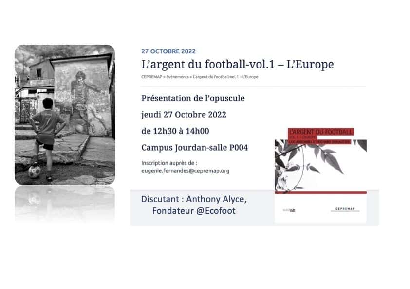 conférence l'argent du football